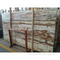 Cheap wooden brown white yellow onyx marble tile slab